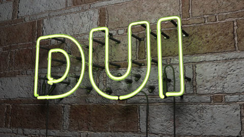 Neon-Sign-that-Says-DUI