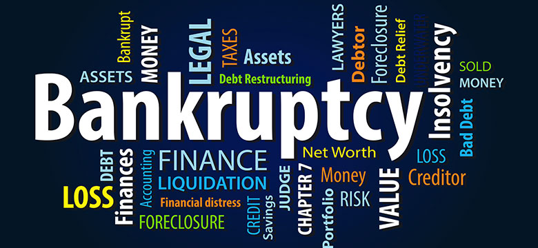 Image of terms related to bankruptcy